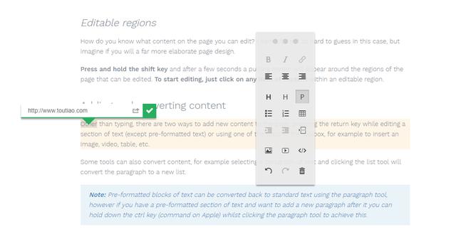 不得不佩服，美觀小巧的網(wǎng)頁內(nèi)容編輯器——ContentTools