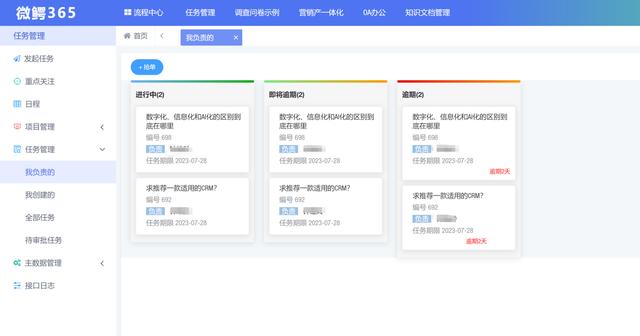 低代碼平臺(tái)實(shí)現(xiàn)的任務(wù)管理系統(tǒng)