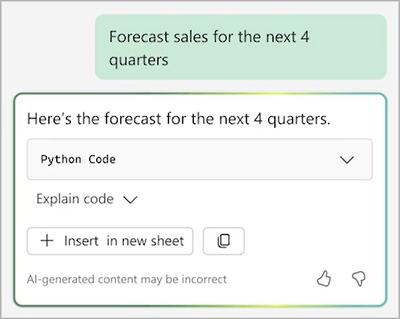 微軟Excel深度整合Copilot：幫用戶生成Python代碼分析數(shù)據(jù)